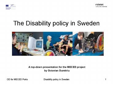 The Disability policy in Sweden