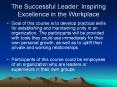 The Successful Leader: Inspiring Excellence in the Workplace PowerPoint PPT Presentation