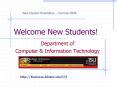 Welcome New Students PowerPoint PPT Presentation