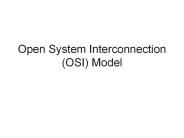 Open System Interconnection (OSI) Model