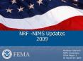 NRF -NIMS Updates 2009 PowerPoint PPT Presentation