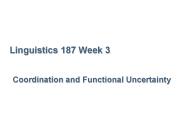 Linguistics 187 Week 3