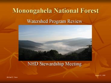 Watershed Program Review
