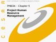 PMBOK - Charter 9 - Project Human Resource Management PowerPoint PPT Presentation