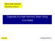 Diagnosis of a High Harmonic Beam Using