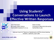 Using Students