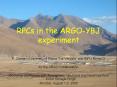 RPCs in the ARGO-YBJ experiment PowerPoint PPT Presentation