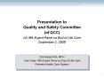 Presentation to Quality and Safety Committee of QCC on MA Expert Panel on End of Life Care September PowerPoint PPT Presentation