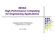 ME964 High Performance Computing for Engineering Applications