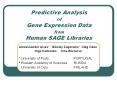 Predictive Analysis of Gene Expression Data from Human SAGE Libraries PowerPoint PPT Presentation