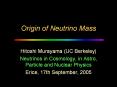Origin of Neutrino Mass PowerPoint PPT Presentation