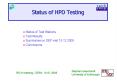 Status of HPD Testing PowerPoint PPT Presentation