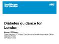 Diabetes guidance for London PowerPoint PPT Presentation