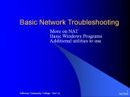 Basic Network Troubleshooting