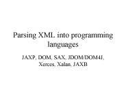 Parsing XML into programming languages