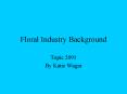 Floral Industry Background