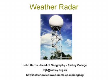 Weather Radar