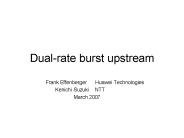 Dual-rate burst upstream
