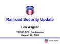 Railroad Security Update PowerPoint PPT Presentation