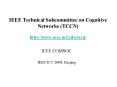 IEEE Technical Subcommittee on Cognitive Networks TCCN http:www'eecs'ucf'edutccn PowerPoint PPT Presentation