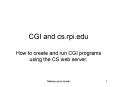 CGI and cs'rpi'edu PowerPoint PPT Presentation