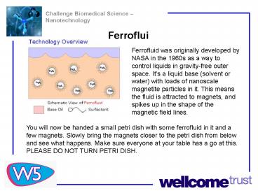 Challenge Biomedical Science Nanotechnology
