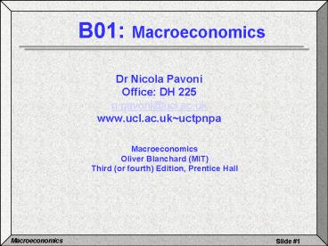 Dr Nicola Pavoni Office: DH 225 n'pavoniucl'ac'uk www'ucl'ac'ukuctpnpa