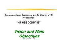 Competence based assessment