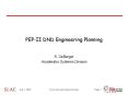 PEP-II DND Engineering Planning PowerPoint PPT Presentation
