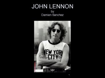 JOHN LENNON by Damien Sanchez