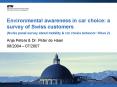 Environmental awareness in car choice: a survey of Swiss customers (Swiss panel survey about mobility PowerPoint PPT Presentation