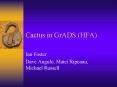 Cactus in GrADS HFA PowerPoint PPT Presentation