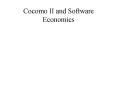 Cocomo II and Software Economics PowerPoint PPT Presentation