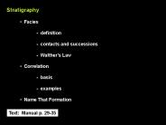 Stratigraphy