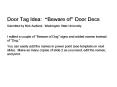 Door%20Tag%20Idea:%20 PowerPoint PPT Presentation