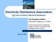 Electricity Distributors Association The Voice of Ontarios Electricity Distributors PowerPoint PPT Presentation