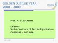 GOLDEN JUBILEE YEAR 2008 2009 PowerPoint PPT Presentation