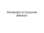 Introduction to Consumer Behavior