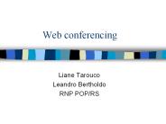 Web conferencing