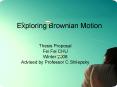 Exploring Brownian Motion PowerPoint PPT Presentation