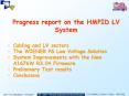 Progress report on the HMPID LV System PowerPoint PPT Presentation