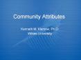 Community%20Attributes PowerPoint PPT Presentation