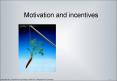 Motivation and incentives PowerPoint PPT Presentation