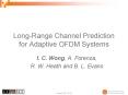 Long-Range Channel Prediction for Adaptive OFDM Systems PowerPoint PPT Presentation