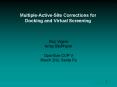 MultipleActiveSite Corrections for Docking and Virtual Screening PowerPoint PPT Presentation
