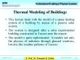 Thermal Modeling of Buildings PowerPoint PPT Presentation