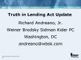 Truth in Lending Act Update PowerPoint PPT Presentation