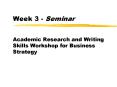 Week 3 Seminar PowerPoint PPT Presentation