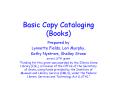 Basic Copy Cataloging Books PowerPoint PPT Presentation