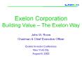 Exelon%20Corporation%20Building%20Value%20 PowerPoint PPT Presentation